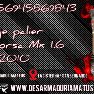 Eje Palier Delantero Chevrolet Corsa MX 1.6 (2010)